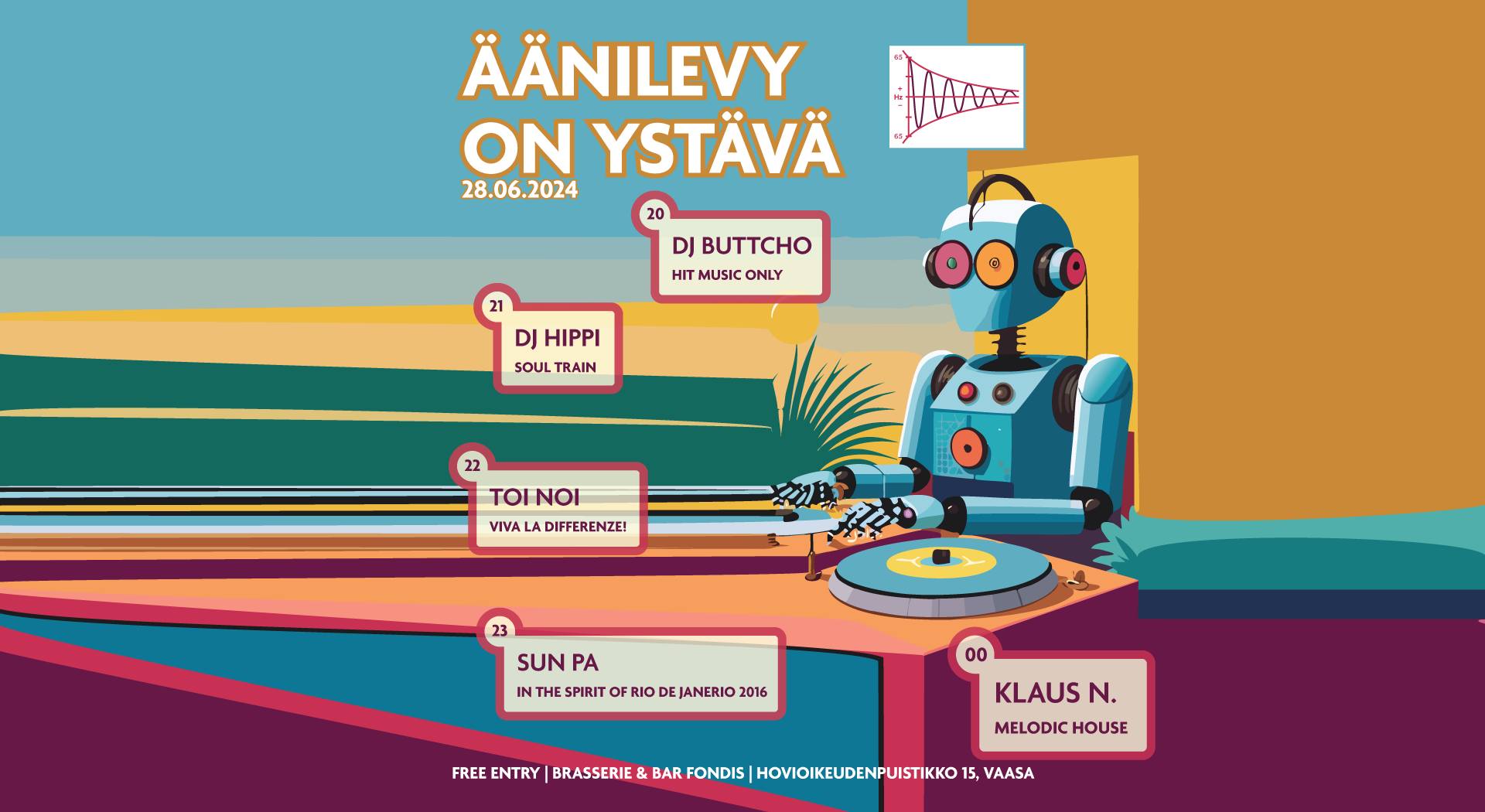 Äänilevy on Ystävä Vaasa – 28.06.2024