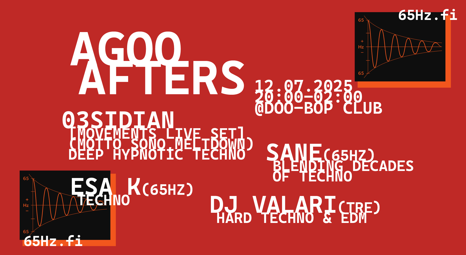 65Hz Agoo Afters – 12.07.2025