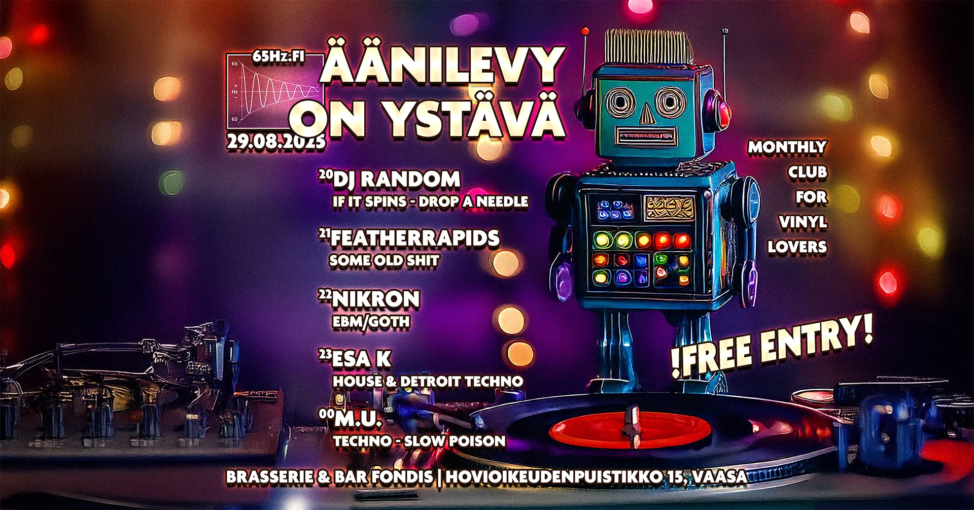 Äänilevy on Ystävä – 29.08.2025