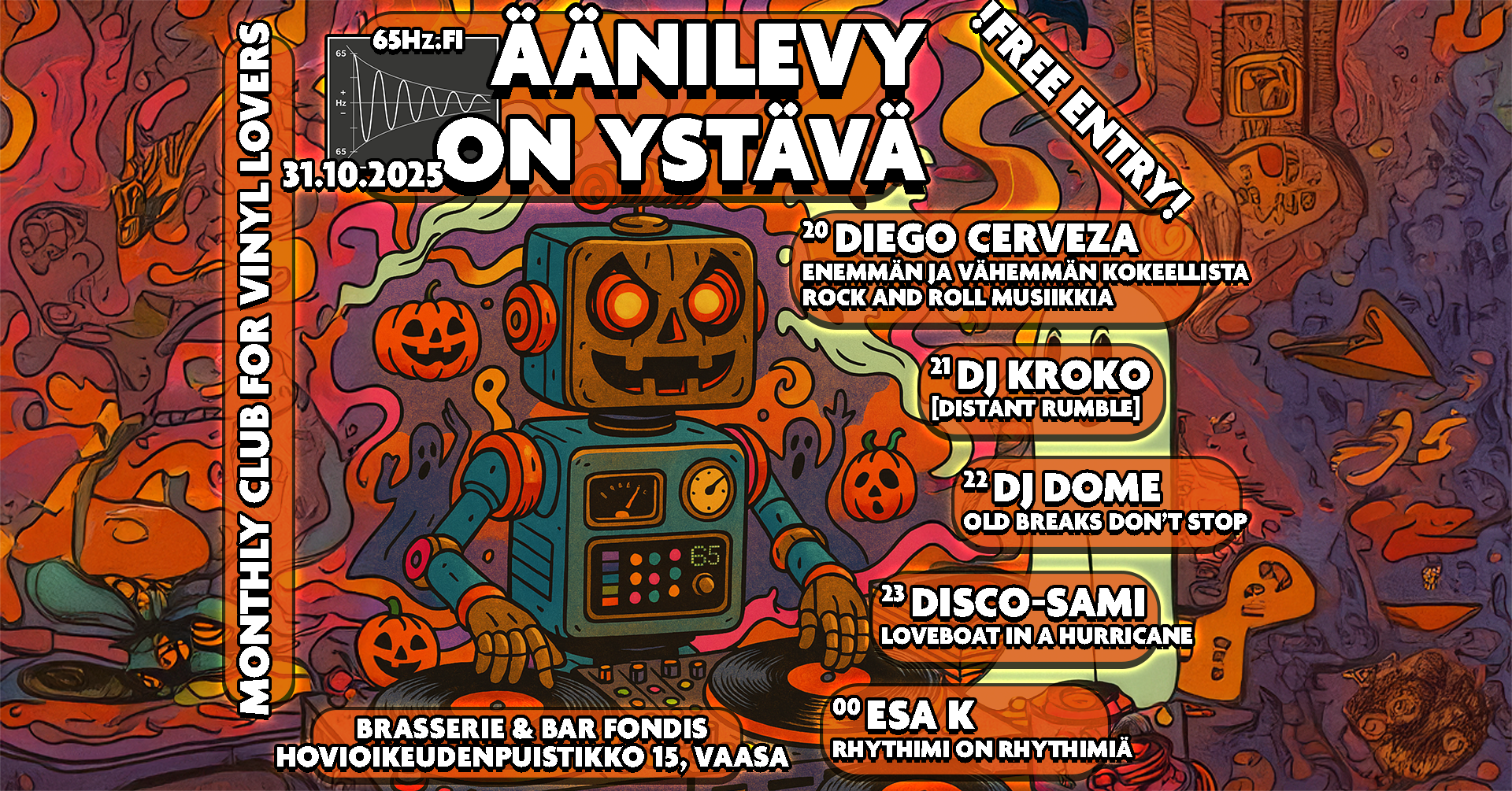 Äänilevy on ystävä – 31.10.2025