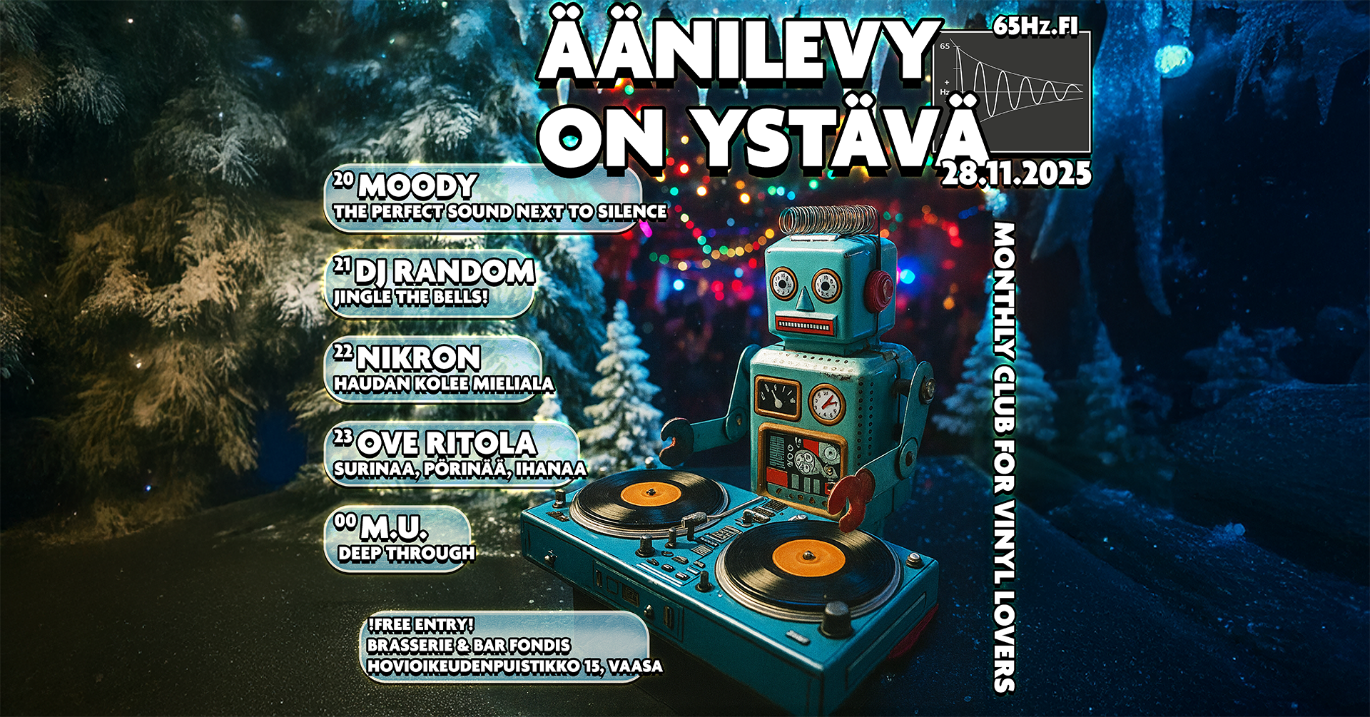 Äänilevy on ystävä – 28.11.2025