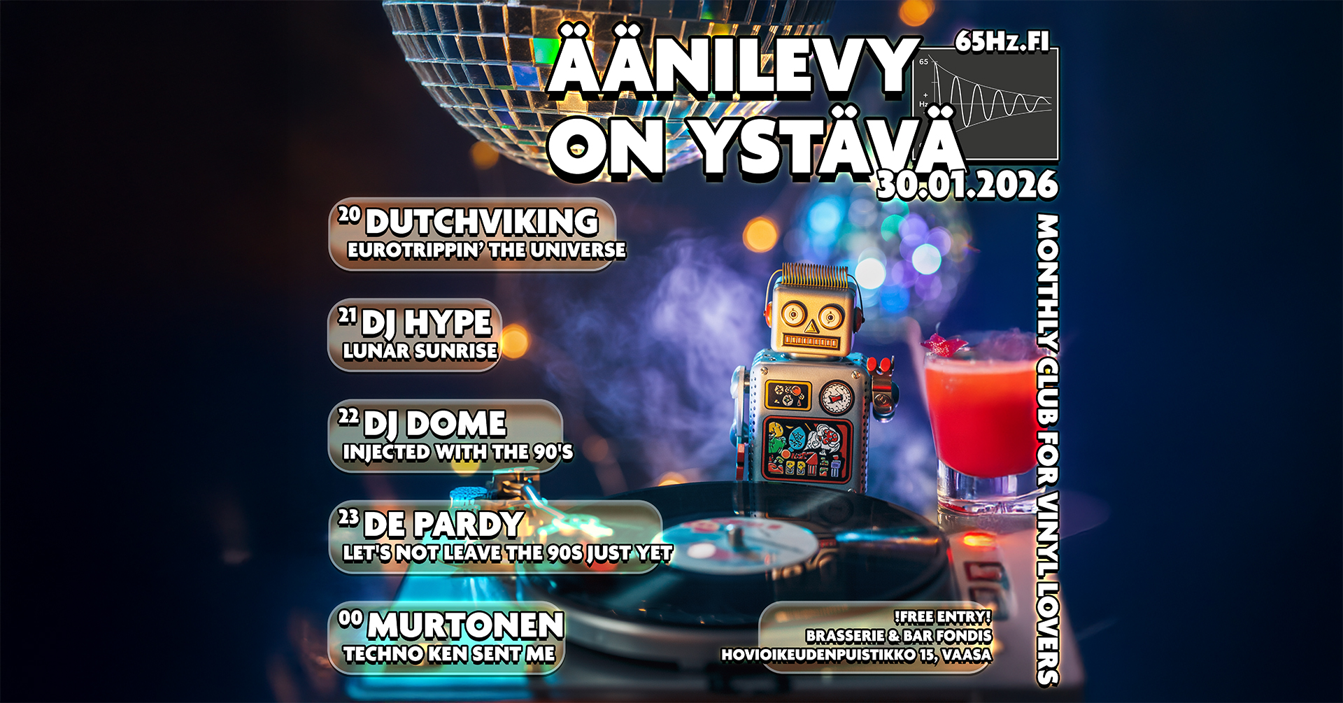 Äänilevy on ystävä – 30.1.2026
