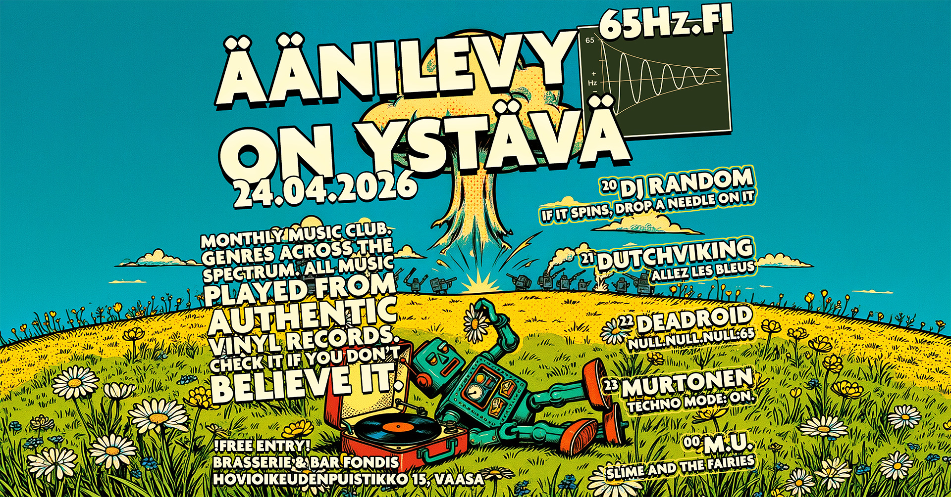 Äänilevy on ystävä – 24.4.2026