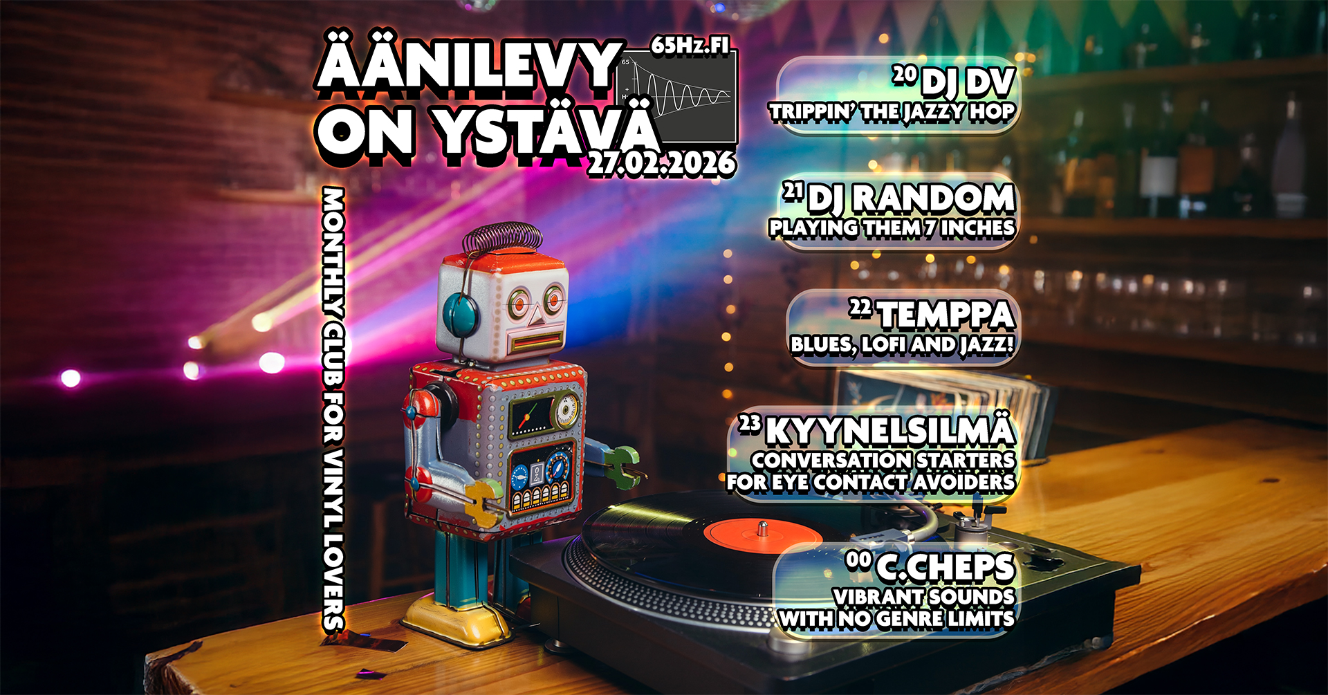 Äänilevy on ystävä – 27.2.2026